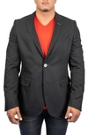 Maceoo Socrates Flocked Dot Sport Coat In Black