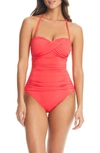 BLEU BY ROD BEATTIE KORE TWIST ONE-PIECE SWIMSUIT