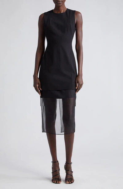 Jason Wu Collection Sleeveless Midi Dress In Black