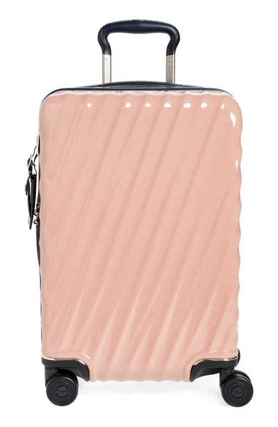 Tumi Men's 20-degree International Expandable Hardside Spinner Carry-on Suitcase In Blush/ Navy Liquid Print
