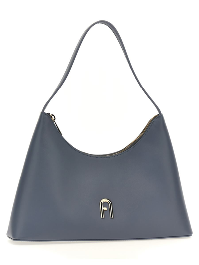 Furla Diamante S Shoulder Bag In Blue