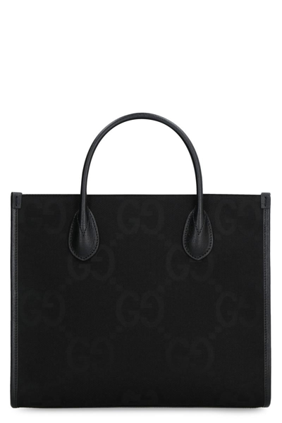 Gucci Jumbo Gg Tote Bag In Black