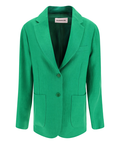 P.a.r.o.s.h. Blazer Jacket In Verde