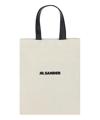 Jil Sander Man Shoulder Bag Ivory Size - Textile Fibers, Soft Leather In White