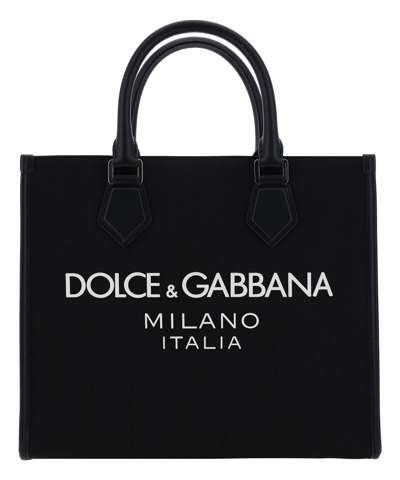 Dolce & Gabbana Tote Bag In Black