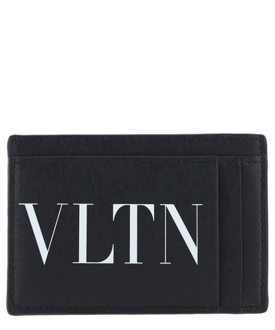 Valentino Garavani Credit Card Holder In Black