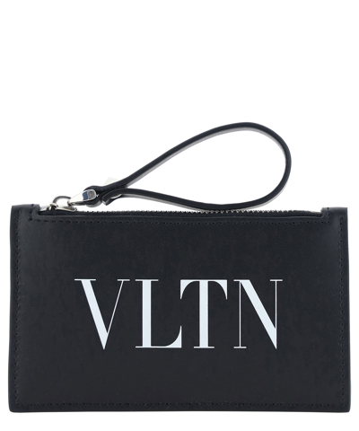 Valentino Garavani Credit Card Holder In Black