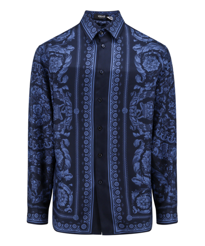 Versace Shirt In Blue