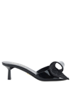 Prada Bow Sandals In Black
