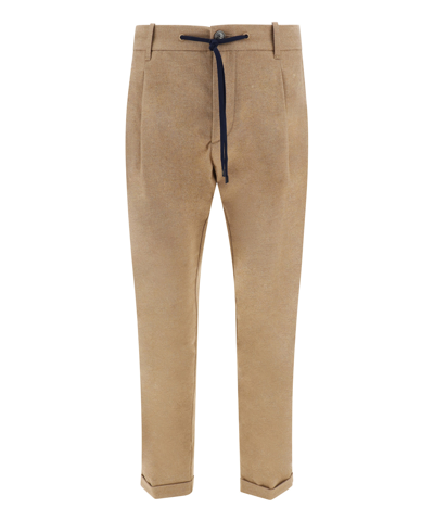 Hand Picked Trousers In Beige