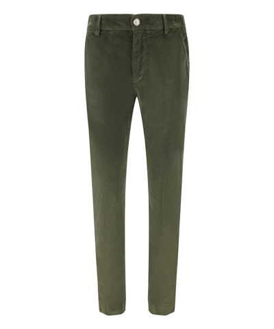 Hand Picked Trousers In Green