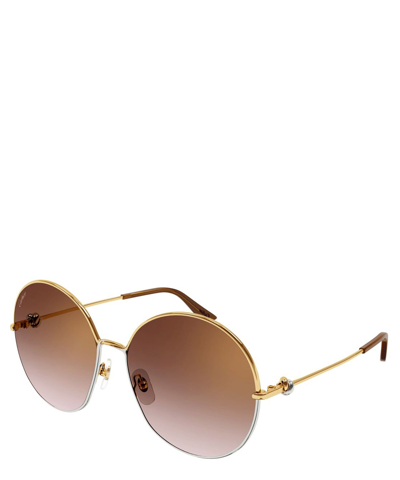 Cartier Round Frame Sunglasses In Crl