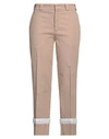 N°21 Woman Pants Beige Size 6 Cotton, Elastane, Polyester
