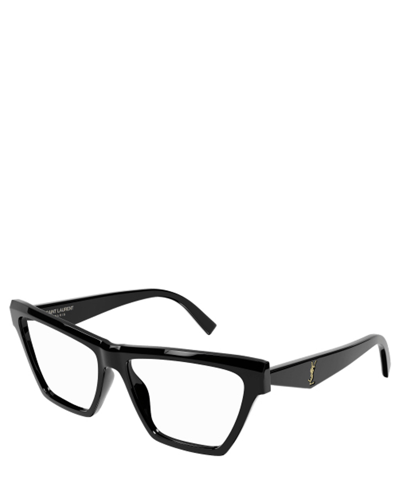 Saint Laurent Sl 737 Mica Thin Linea Sl Logo 001 Black Black Sunglasses