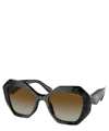 Prada Marble-print Logo Sunglasses In Crl