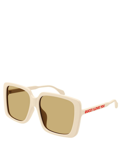 Gucci Eyewear Square Frame Sunglasses In Crl