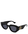 Gucci Geometric Acetate Butterfly Sunglasses In Crl