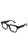 Gucci Demo Rectangular Men's Eyeglasses Gg0006oan 001 55 In Crl