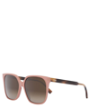 Fendi 59mm Gradient Square Sunglasses In Crl