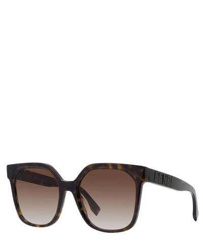 Fendi Eyewear Oversized Frame Sunglasses In Crl