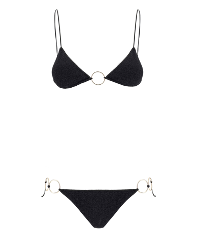 Oseree Lumiere Ring Swimsuit In Black