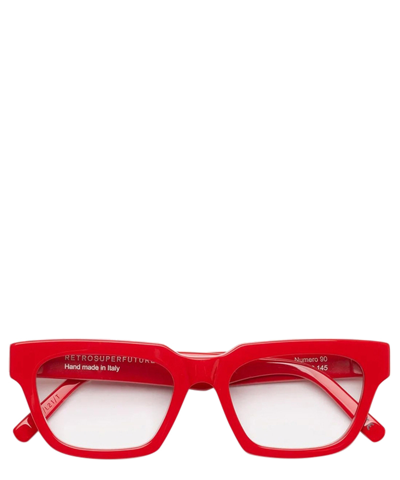 Retrosuperfuture Eyeglasses Numero 90 Rosso In Crl