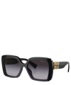 Miu Miu Grey Gradient Square Ladies Sunglasses Mu 10ys 1ab5d1 56 In Crl
