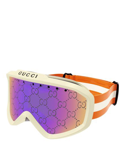 Gucci Monogram-print Ski Goggles In Pink