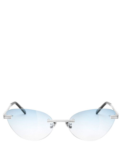 Bustout Eyeglasses Kayt Gatta - Argento - Azzurro In Crl