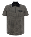 Balmain Labyrinth Polo Shirt With Jacquard Effect In Multicolor