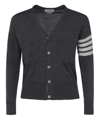 Thom Browne Cardigan In Grey