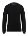 DANIELE FIESOLI DANIELE FIESOLI MAN SWEATER BLACK SIZE M MERINO WOOL