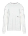 Hinnominate Man T-shirt Off White Size L Cotton, Elastane