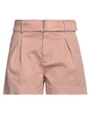 N°21 Woman Shorts & Bermuda Shorts Antique Rose Size 4 Cotton, Elastane In Pink