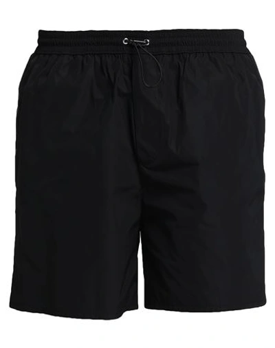 Dsquared2 Man Swim Trunks Black Size 36 Polyester In Black