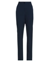 Soallure Woman Pants Navy Size 8 Polyester, Elastane In Navy Blue