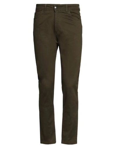Liu •jo Man Man Pants Military Green Size 28 Cotton, Elastane In Green