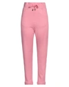 Balmain Woman Pants Pink Size 6 Cotton, Cashmere