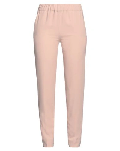 D-exterior D. Exterior Woman Pants Blush Size 2 Polyester, Elastane In Pink