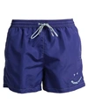 Paul Smith Man Swim Trunks Purple Size Xl Recycled Polyester In Blue