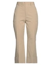 Dsquared2 Woman Pants Beige Size 6 Cotton, Elastane