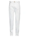 Jacob Cohёn Man Jeans White Size 33 Cotton, Elastane