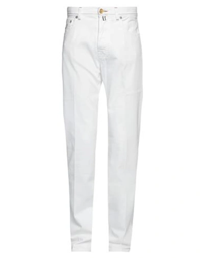 Jacob Cohёn Man Jeans White Size 33 Cotton, Elastane