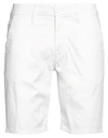 Guess Man Shorts & Bermuda Shorts White Size 28 Cotton, Elastane