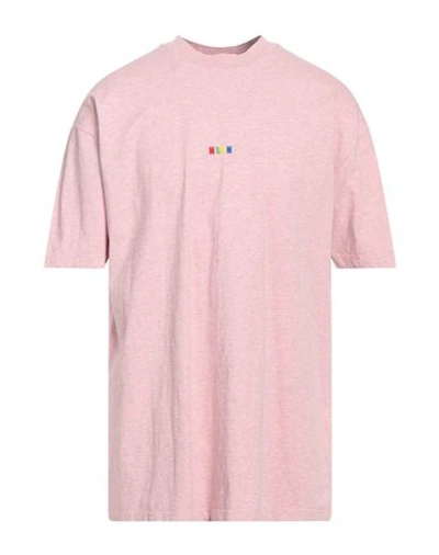 Msgm Man T-shirt Pink Size Xl Cotton In Pink