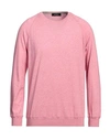 Gran Sasso Man Sweater Pink Size 42 Cotton, Cashmere