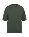Daniele Fiesoli Man Sweatshirt Dark Green Size L Cotton