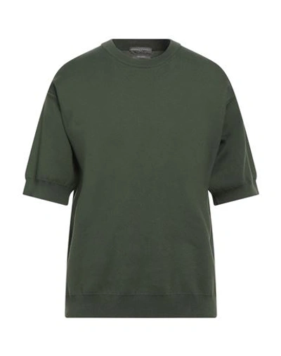 Daniele Fiesoli Man Sweatshirt Dark Green Size L Cotton