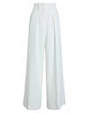 KARL LAGERFELD KARL LAGERFELD WOMAN PANTS IVORY SIZE 8 POLYESTER, VISCOSE