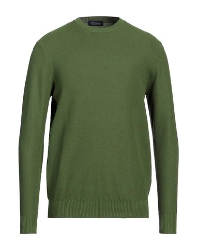 Drumohr Man Sweater Green Size 40 Cotton